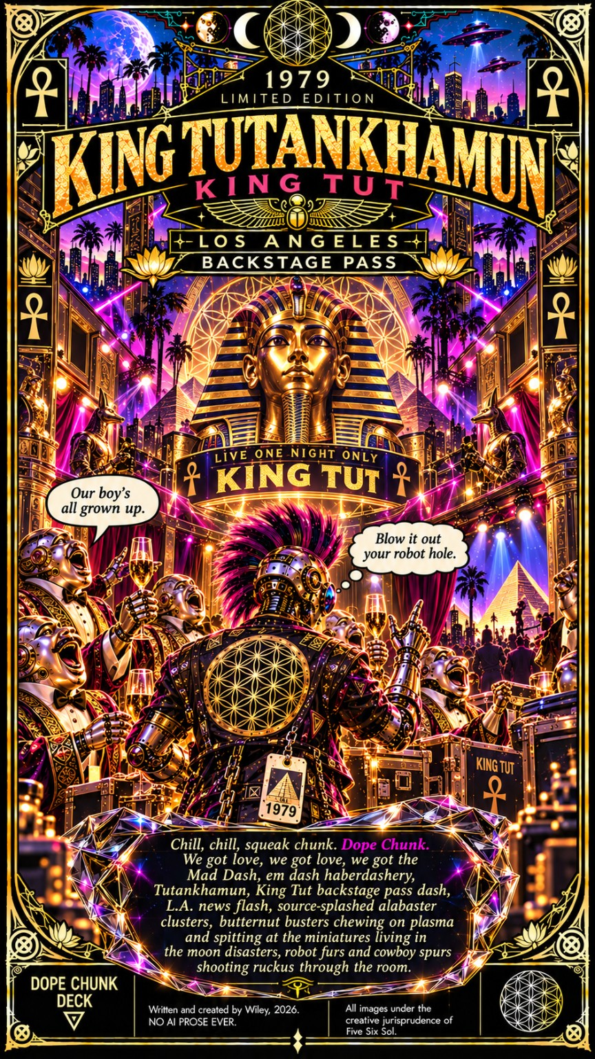 King Tut — Los Angeles Backstage Pass